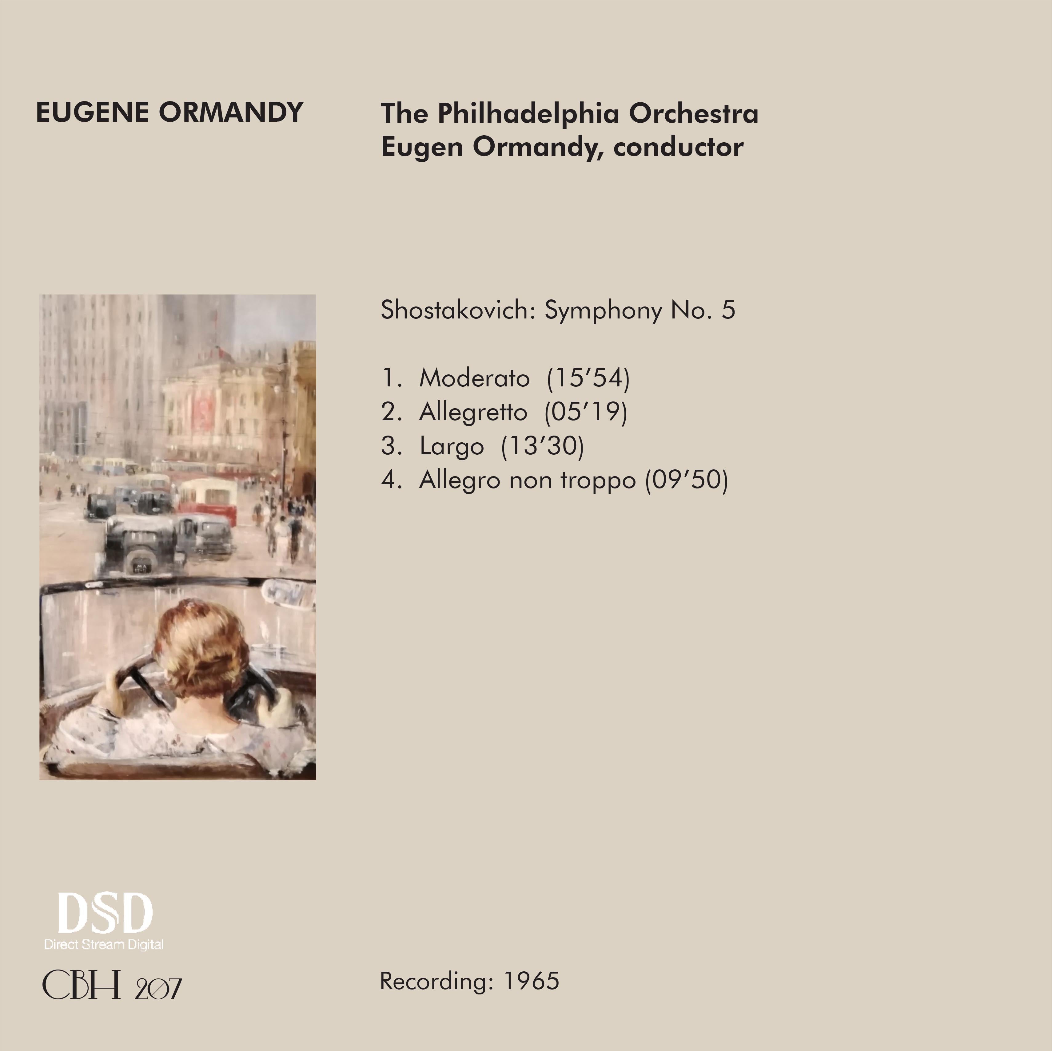 Symphony　CBH　Eugen　–　Ormandy　The　Orchestr　Philhadelphia　Music　Shostakovich　No.