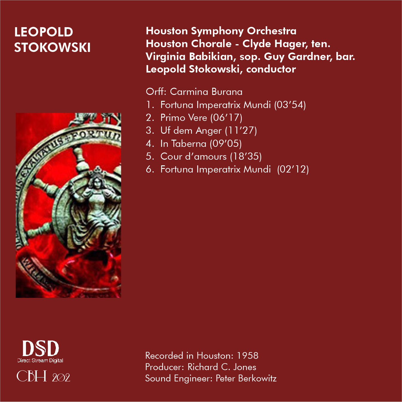 Orff Carmina Burana - Leopold Stokowski Houston Symphony Orchestra